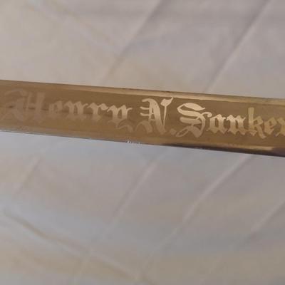 Antique Horstmann Knights Templar Lodge Masonic Sword with Scabbard Pre-1920's