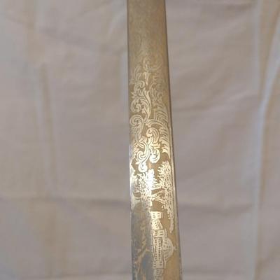 Antique Horstmann Knights Templar Lodge Masonic Sword with Scabbard Pre-1920's