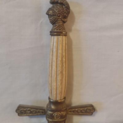 Antique Henderson Ames Knights Templar Lodge Masonic Sword with Scabbard Pre-1920's