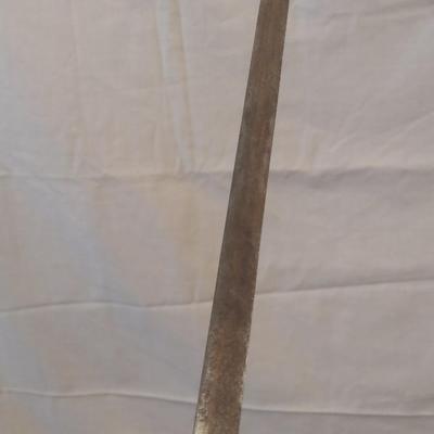 Antique Henderson Ames Knights Templar Lodge Masonic Sword with Scabbard Pre-1920's