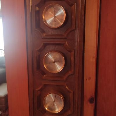 Vintage Springfield Barometer, Thermometer, and Hygrometer