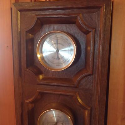 Vintage Springfield Barometer, Thermometer, and Hygrometer