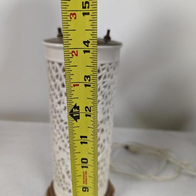 Pair Of Double Bulb Chinoiserie Chino de Blanc Lamps