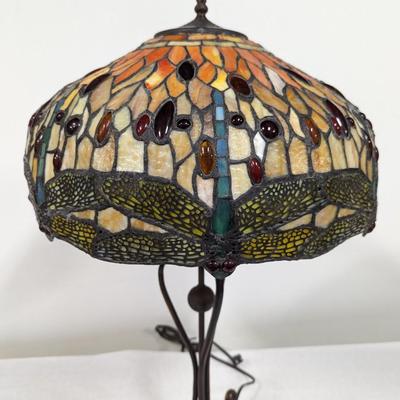 Tiffany Style Table Lamp Dragonfly