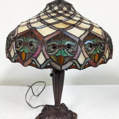 Tiffany Style Table Lamp Birds