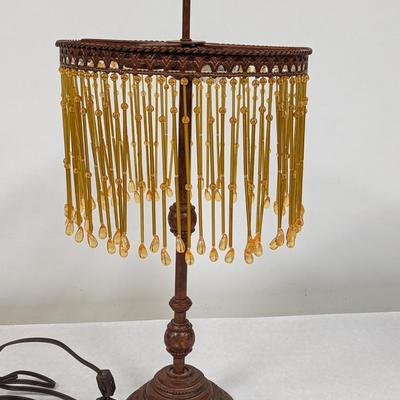 Vintage Beaded Table Lamp