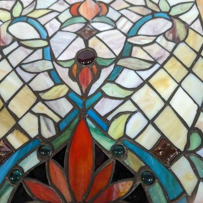 Framed Stained Glass Art Window Panel