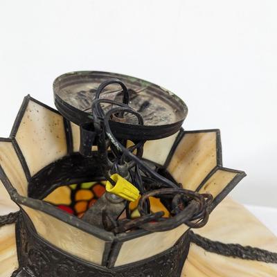 Hanging Stained Glass Electric Ceiling Lamp