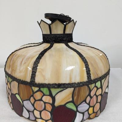 Hanging Stained Glass Electric Ceiling Lamp