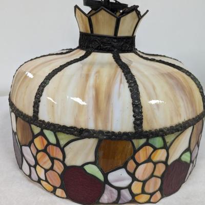 Hanging Stained Glass Electric Ceiling Lamp