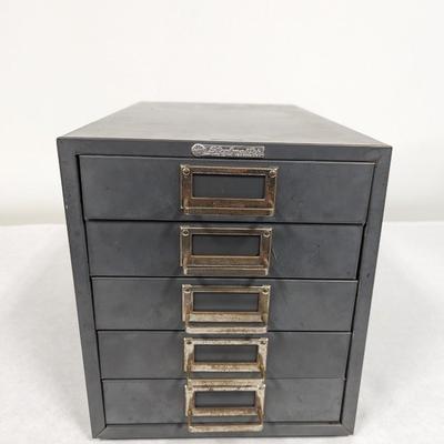 Table Top Steelmaster 5-Drawer File Cabinet