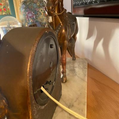 Marble and Bronze Sessions Clock