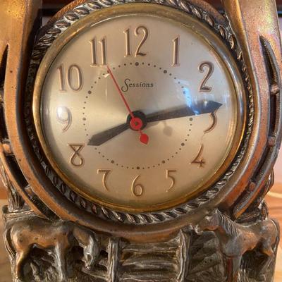 Marble and Bronze Sessions Clock