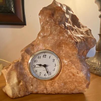 Alabaster Clock