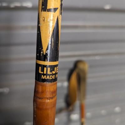 Vintage LILJEDAHL Norway Bamboo Ski Poles