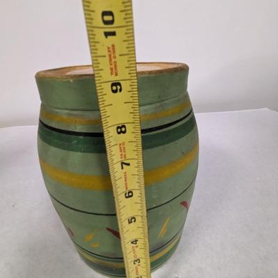 Vintage Stoneware Lidded Cookie Jar Possible Robinson Ransbottom Ransburg Pottery