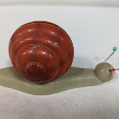 Vintage Snail Toy Coin or Dime Bank