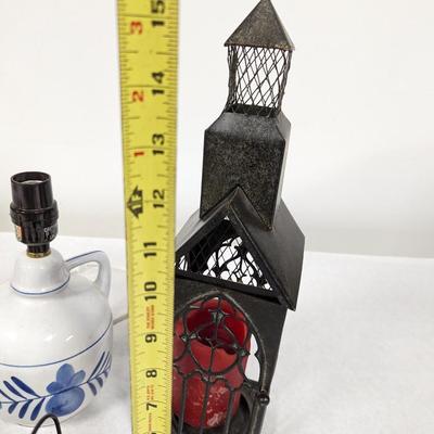 Collection of Electric and Candle Powered Lanterns and Lamps