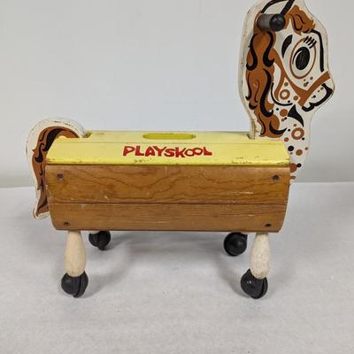 Vintage Playskool Rolling Horse Ride