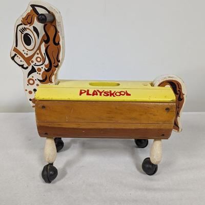 Vintage Playskool Rolling Horse Ride