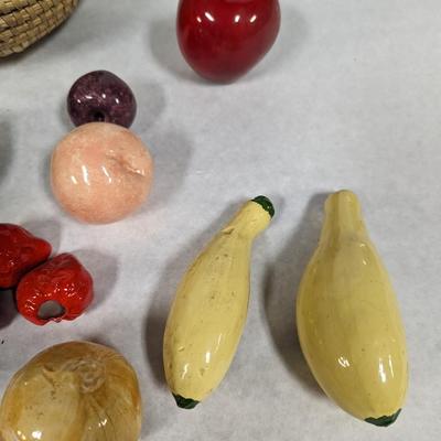 Assortment Of Ceramic Fruit & Vegetables