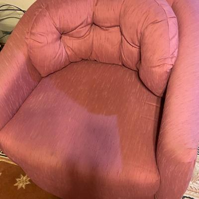 Pink Swivel Chair