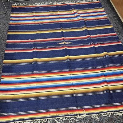 Hand woven Made in Mexico Blanket