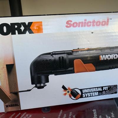 Worx Sonictool 10 piece multi tool oscillating kit w / box