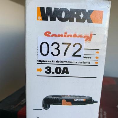 Worx Sonictool 10 piece multi tool oscillating kit w / box