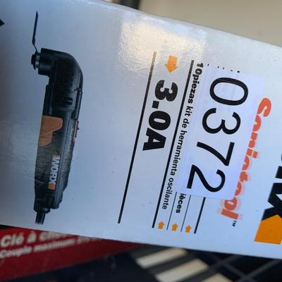 Worx Sonictool 10 piece multi tool oscillating kit w / box