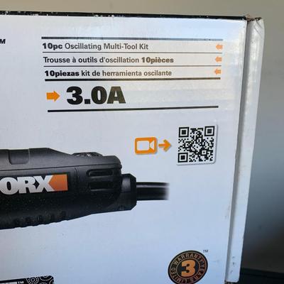 Worx Sonictool 10 piece multi tool oscillating kit w / box
