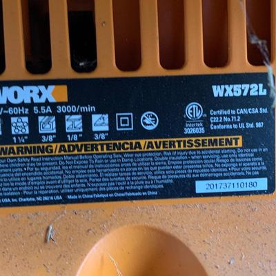 Worx Table Top Table Saw Model WX572L