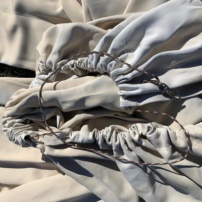 10â€™ Sun Patio/Deck Curtain - Four 8â€™x4â€™ Section w/Tie Straps