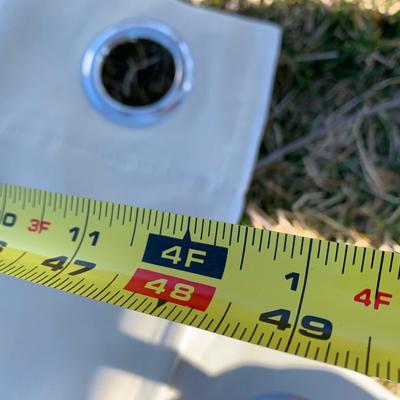 10â€™ Sun Patio/Deck Curtain - Four 8â€™x4â€™ Section w/Tie Straps