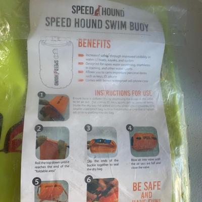 Wet Suit & Speed Hound Swim Bouy in plastic
