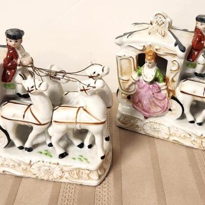 Lot #19 Vintage Carriage Figurines - made in Japan