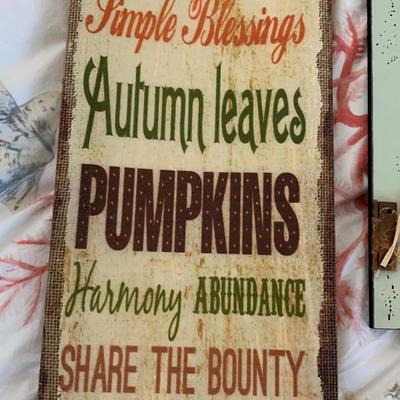 Autumn Fall Season Home Decor