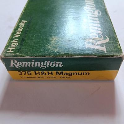 Remington High velocity 375 H& H magnum Ammunition 270 Grain SOFT Point