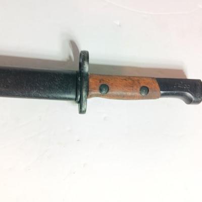 Vintage Belgian S.A. 30 Bayonet with Scabbard Beautiful condition!