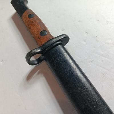 Vintage Belgian S.A. 30 Bayonet with Scabbard Beautiful condition!