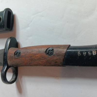 Vintage Belgian S.A. 30 Bayonet with Scabbard Beautiful condition!