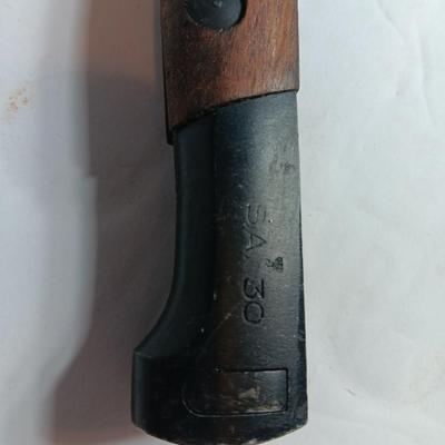 Vintage Belgian S.A. 30 Bayonet with Scabbard Beautiful condition!