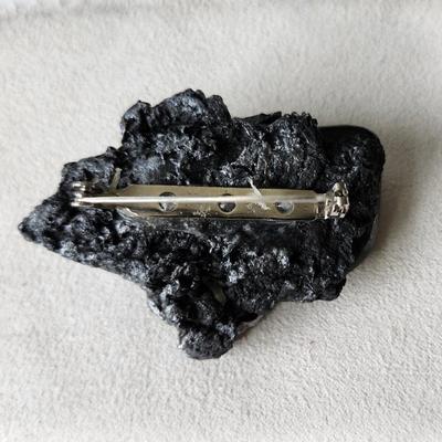 Snowflake Obsidian Pin