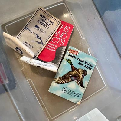 Box of misc. hunting supplies