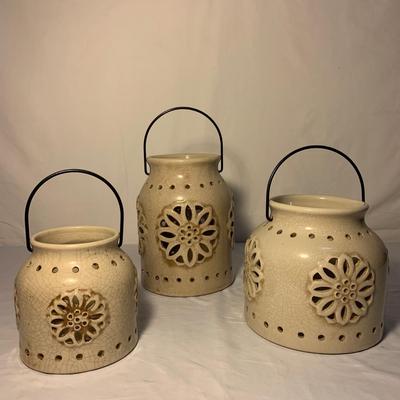 Set of Three Ceramic Lanterns (LR-HS)