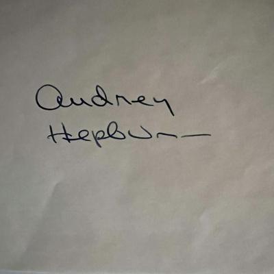 Audrey Hepburn original signature