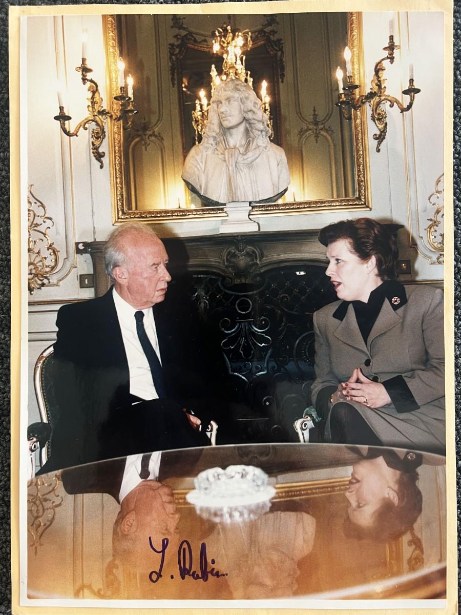 Prime Minister of Israel Yitzhak Rabin signed photo | EstateSales.org