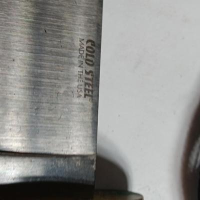 USA Made Cold Steel Trail Master carbon v Steel kinfe with sheath