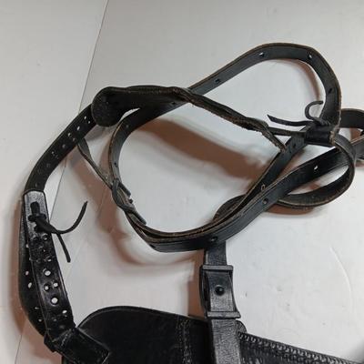 Vintage US Stamped black leather Cathey Ent Inc. 7791527 holster