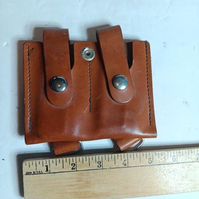 Leather Double Speed loader Pouch